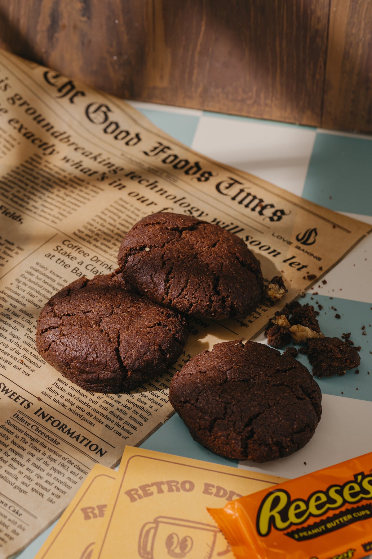 Caja X 4 Galletas De Chocolate Rellenas De Mant. De Maní